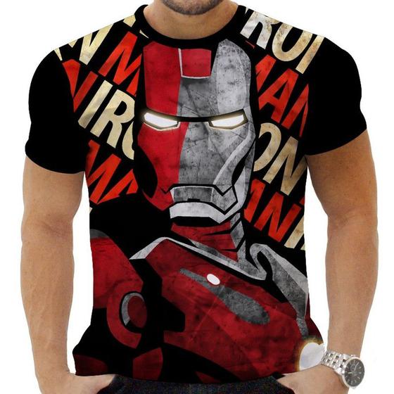 Imagem de Camiseta Camisa Personalizada Herois Homem De Ferro 10_x000D_