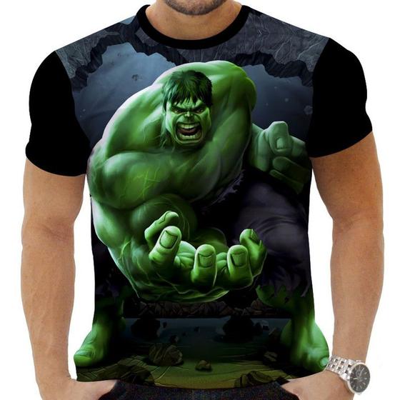 Imagem de Camiseta Camisa Personalizada Herois Hulk 15_x000D_