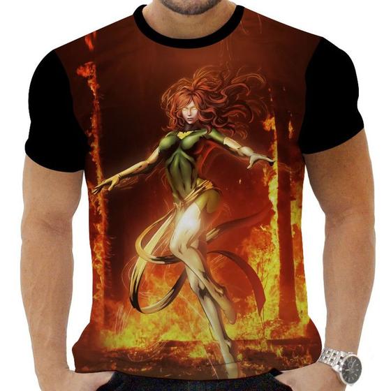 Imagem de Camiseta Camisa Personalizada Herois Jean Grey 3_x000D_