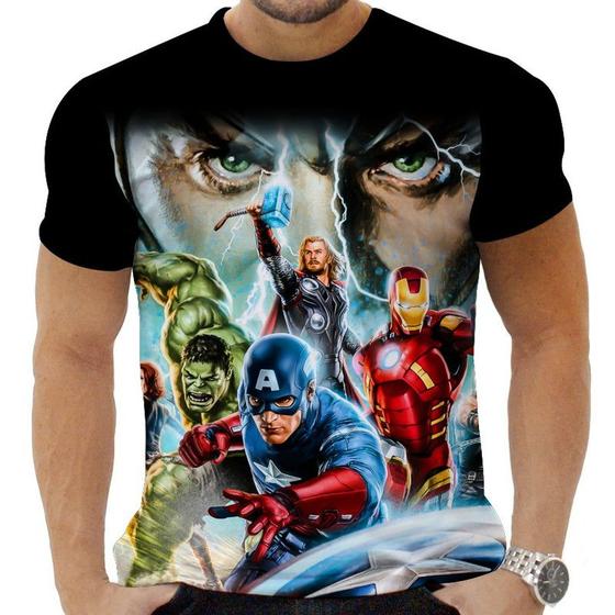 Imagem de Camiseta Camisa Personalizada Herois Vingadores 16_x000D_