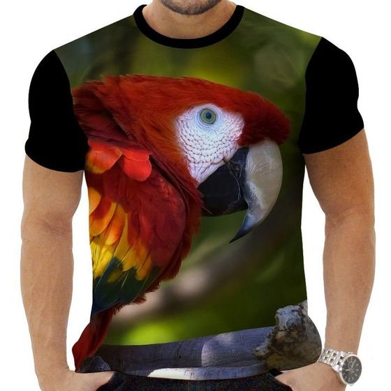 Imagem de Camiseta Camisa Personalizada Periquito Louro Loro Arara 9_x000D_
