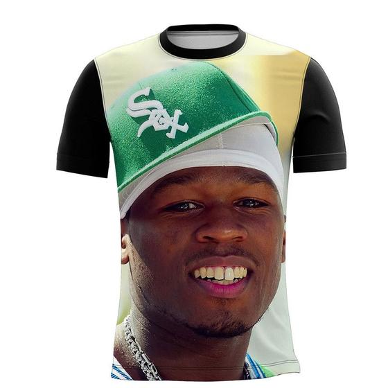 Imagem de Camiseta Camisa Personalizada Rapper 50 Cent Música Rap 23