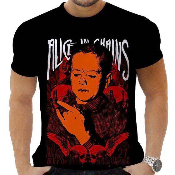 Imagem de Camiseta Camisa Personalizada Rock Alice In Chains Hd 5_x000D_