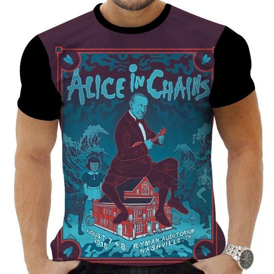 Imagem de Camiseta Camisa Personalizada Rock Alice In Chains Hd 6_x000D_