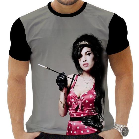 Imagem de Camiseta Camisa Personalizada Rock Amy Winehouse Arte 4_x000D_