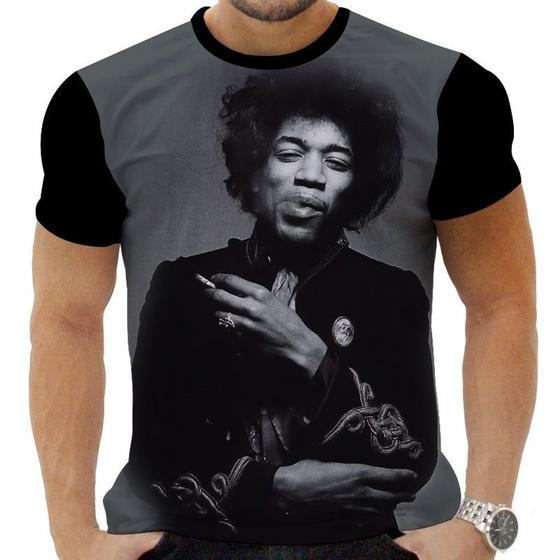 Imagem de Camiseta Camisa Personalizada Rock Clássico Jimmy Hendrix 11_x000D_