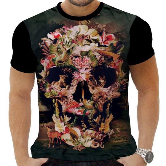 Imagem de Camiseta Camisa Personalizada Rock Horror Caveira 40_x000D_