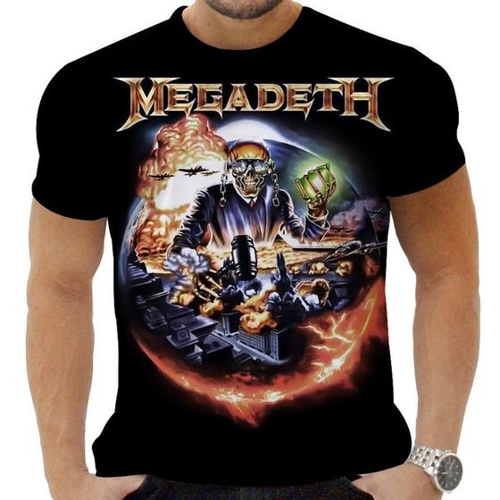 Imagem de Camiseta Camisa Personalizada Rock Metal Megadeth 6_x000D_