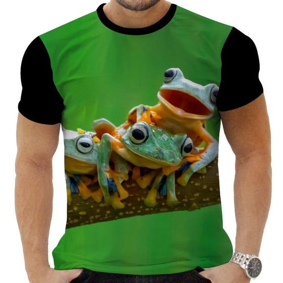Imagem de Camiseta Camisa Personalizada Sapo Perereca Natureza Fofo 3_x000D_