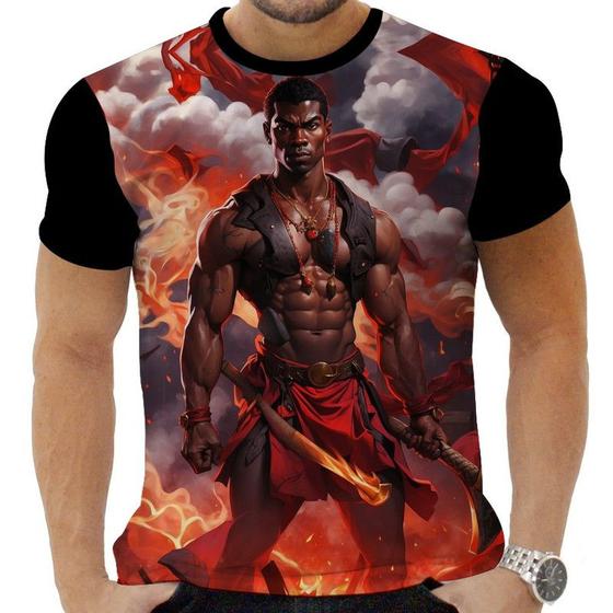 Imagem de Camiseta Camisa Personalizada Umbanda Candomblé Xango 1_x000D_