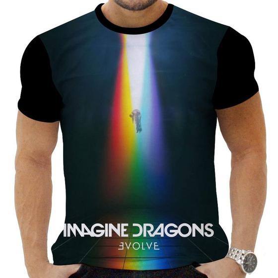 Imagem de Camiseta Camisa Personalizadas Musicas Imagine Dragons 3_x000D_