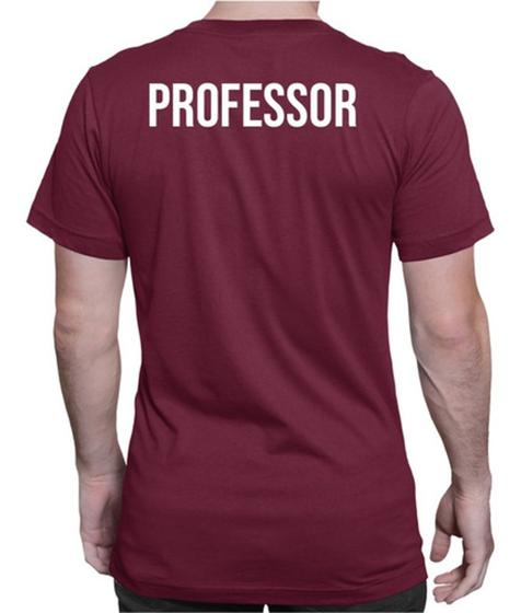 Imagem de Camiseta Camisa Professor Educação Personal Aulas Uniforme Logo Frente e Costa