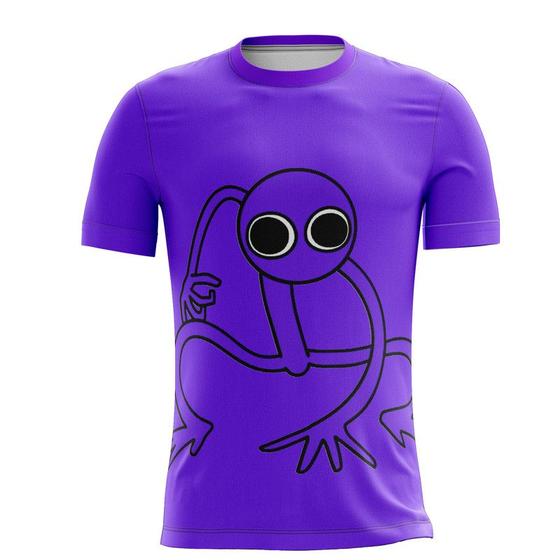 Imagem de Camiseta Camisa Rainbow Friends Roxo Purple Roblox 1