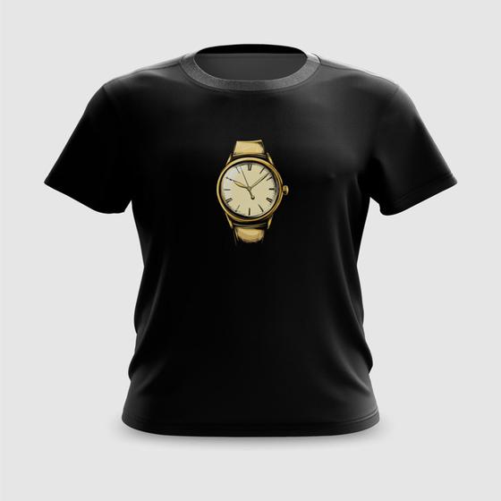 Imagem de Camiseta Camisa Relógio de Ouro Luxo