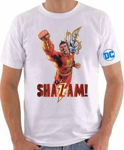 Imagem de Camiseta Camisa Shazam Capitão Marvel Anime Filme Nerd Geek