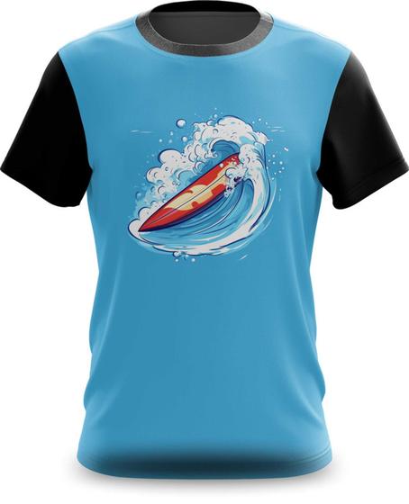 Imagem de Camiseta Camisa Surf Onda no Mar