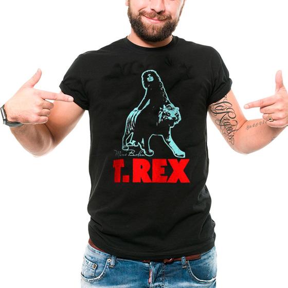 Imagem de Camiseta camisa T-REX marc bolan banda classica glan rock anos 70 masculino feminino