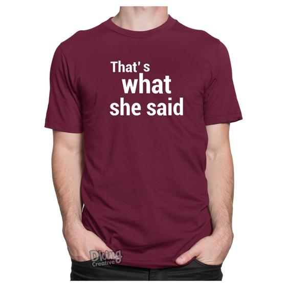 Imagem de Camiseta Camisa The Office Thats What She Said Michael Scott