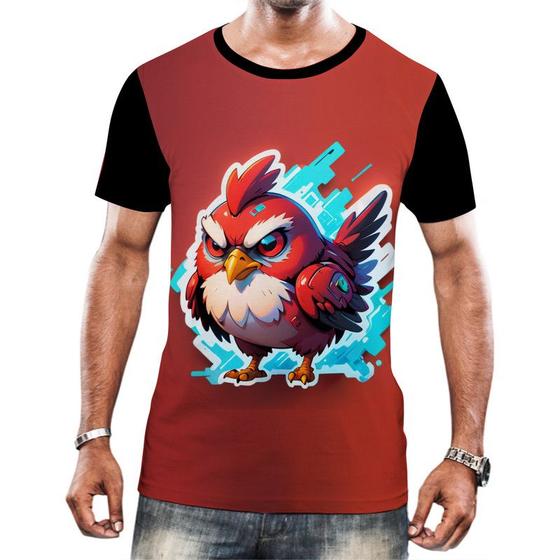 Imagem de Camiseta Camisa Tshirt Animais Cyberpunk Aves Passáros HD 1