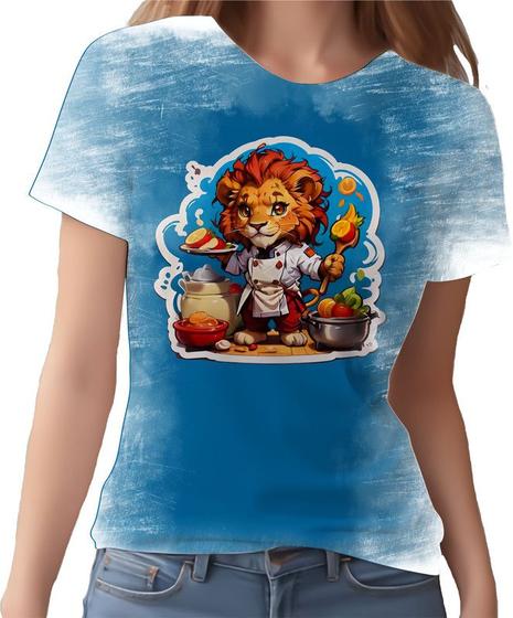 Imagem de Camiseta Camisa Tshirt Chefe Leão Cozinheiro Cozinha 5