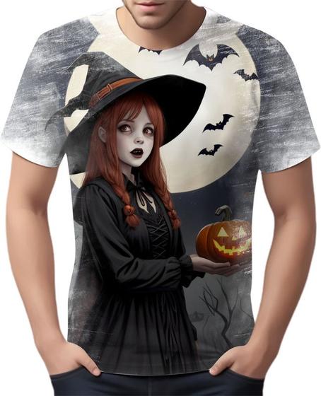 Imagem de Camiseta Camisa Tshirt Halloween Bruxas Terror Fantasia 4