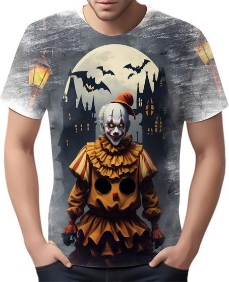 Imagem de Camiseta Camisa Tshirt Halloween Palhaço Assustador Terror 0