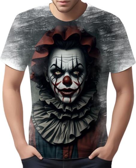 Imagem de Camiseta Camisa Tshirt Halloween Palhaço Assustador Terror 4