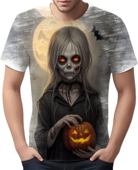 Imagem de Camiseta Camisa Tshirt Halloween Zombi Monstro Fantasia 3