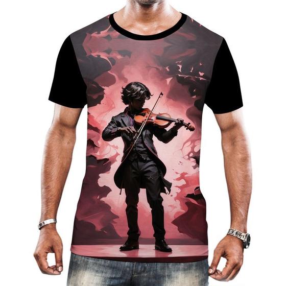 Imagem de Camiseta Camisa Tshirt Instrumento Corda Violinos Melodia 7