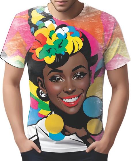 Imagem de Camiseta Camisa Tshirt  Mu.lher Negra Preta PopArt Cultura 3