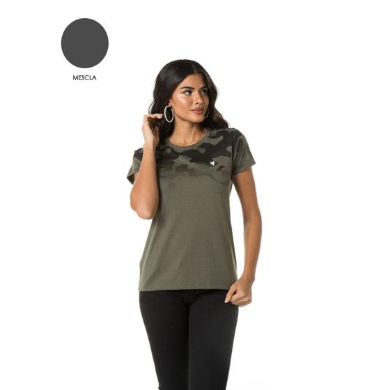 Imagem de Camiseta camuflada Feminina Sba 61129