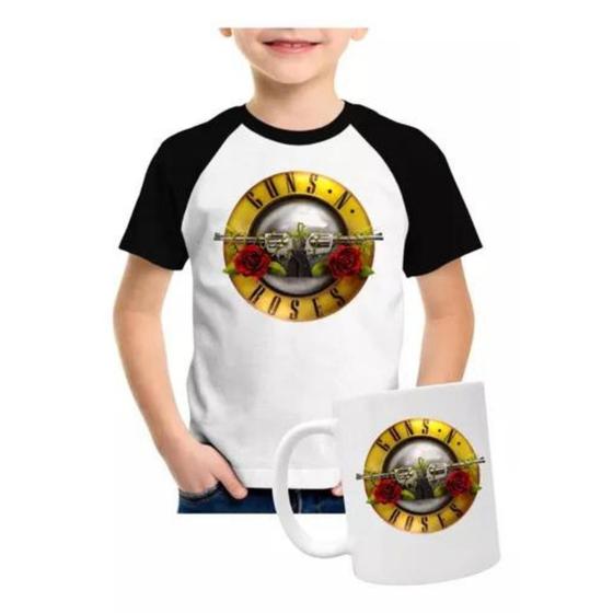 Imagem de Camiseta + Caneca Guns N Roses Banda De Rock Envio Imediato