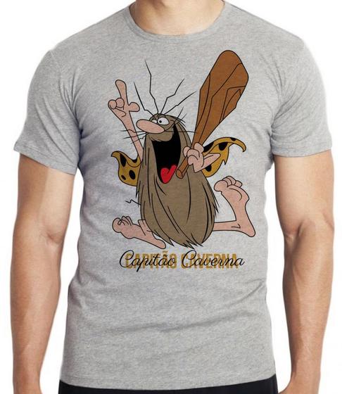 Imagem de Camiseta Capitão Caverna Blusa criança infantil juvenil adulto camisa tamanhos