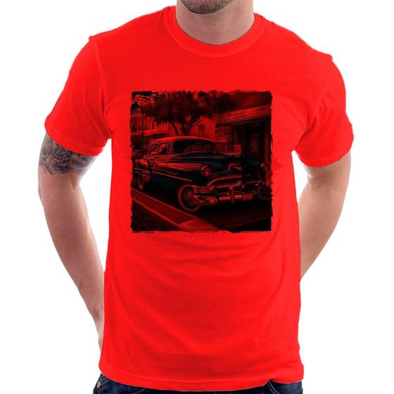 Imagem de Camiseta Carro clássico azul - Foca na Moda