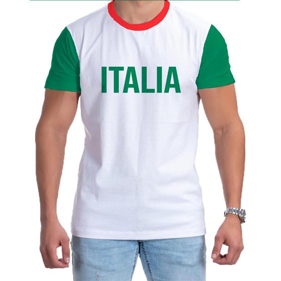 Imagem de Camiseta Casual Itália Masculina Camisa Futebol 2022 Torcida