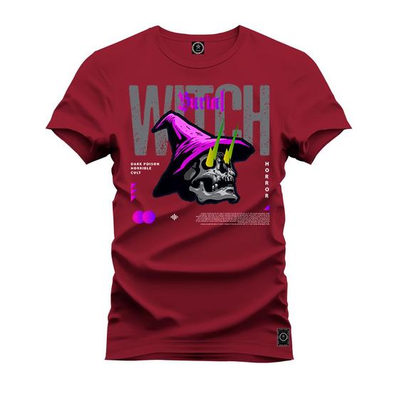 Imagem de Camiseta Casual Malha Confortável Estampada Witch