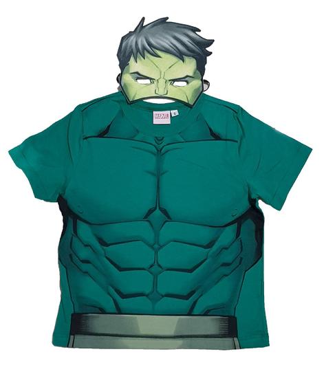 Imagem de Camiseta Cativa Marvel Hulk Homem de Ferro Homem Aranha Thor Capitão América + Mascara 4/10