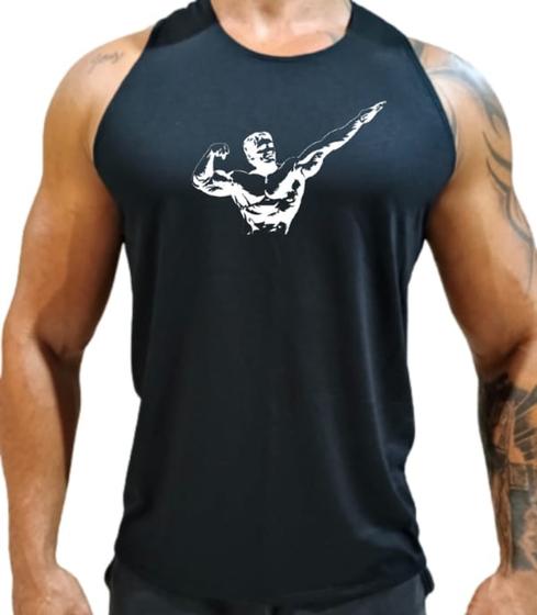 Imagem de Camiseta Cavada Regata Academia Musculação Caminhada Treino