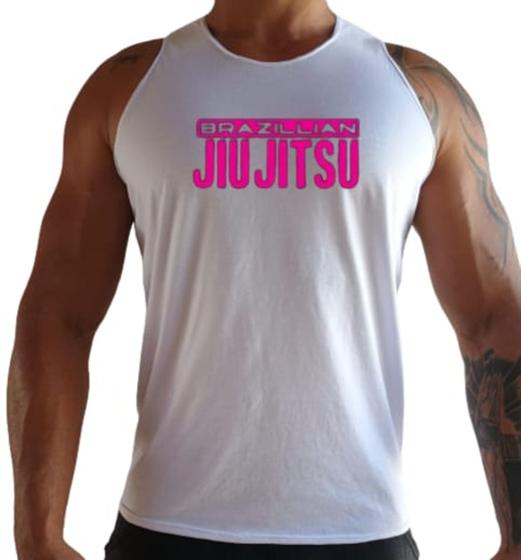 Imagem de Camiseta Cavada Regata Jiu Jitsu Academia Musculação Caminhada