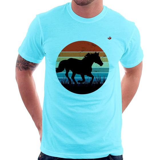 Imagem de Camiseta Cavalo Vintage Sunset - Foca na Moda