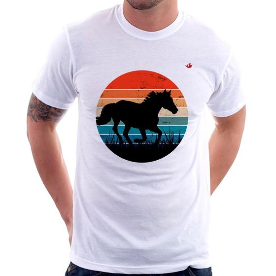 Imagem de Camiseta Cavalo Vintage Sunset - Foca na Moda