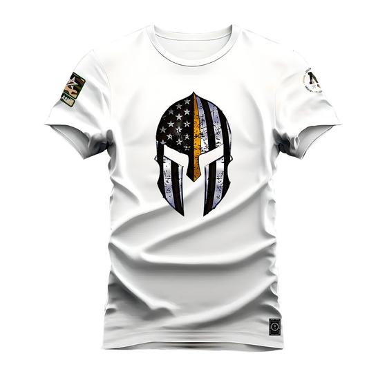 Imagem de Camiseta Caveira Capa Varias Cores Estampada Confortável