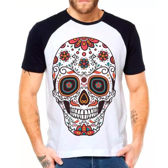 Imagem de Camiseta Caveira Mexicana Skull Masculina