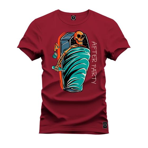 Imagem de Camiseta Caveira Universe Plus Size Grande Algodão Estampada Varias Cores