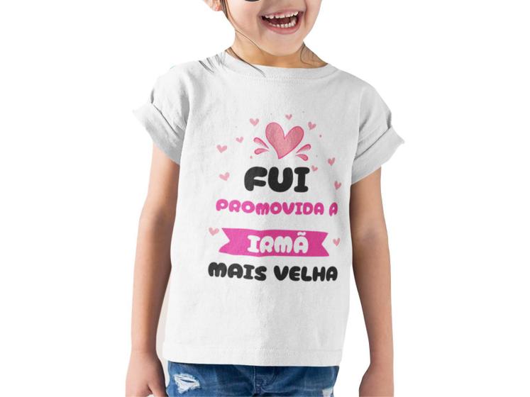 Imagem de Camiseta Chá Revelação Fotos Promovida a Irmã Mais Velha Branca