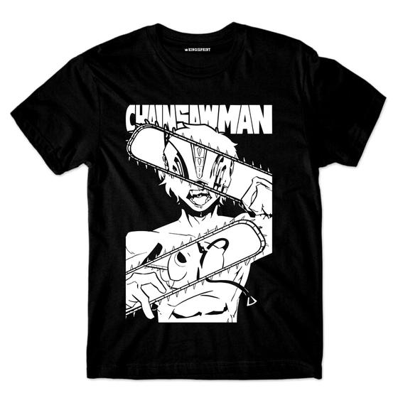 Camiseta Chainsaw Man Denji Anime 100% Algodão - King of Print ...