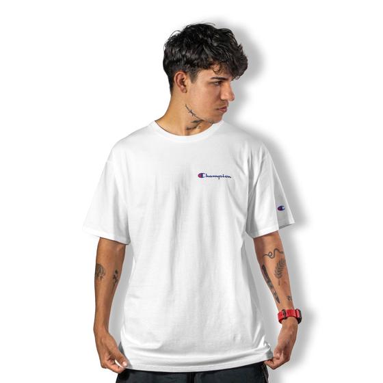 Imagem de Camiseta Champion Mini script logo branca