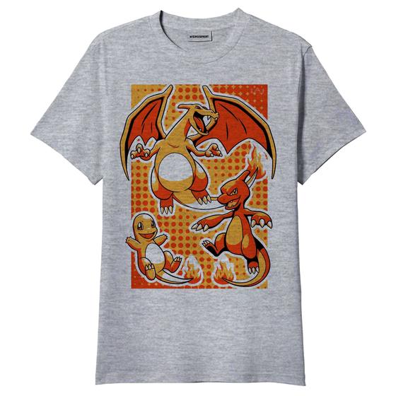 Imagem de Camiseta Charizard Pokemon Charmander Chameleon Geek Nerd