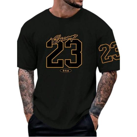 Imagem de Camiseta Chicago 23 Oversized Streetwear Futebol American Masculino Premium