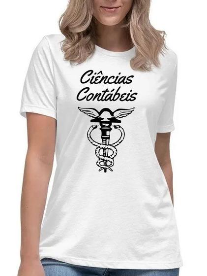 Imagem de Camiseta ciências contábeis curso faculdade universitária